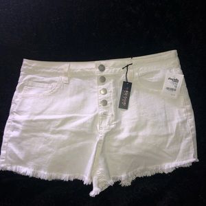 White Denim Shorts